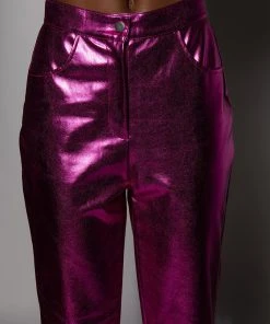 NEW VIBRATION METALLIC TROUSER -akira shop new vibration metallic trouser fuchsia 8 8