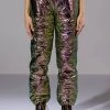 NOT A CARE METALLIC QUILTED PANT
