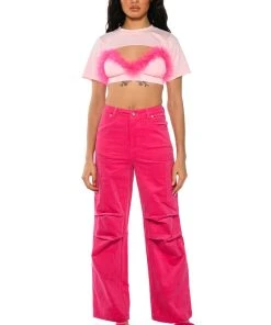 NOT A SECRET RELAXED CORDUROY PANTS 12 NOT A SECRET RELAXED CORDUROY PANTS -akira shop not a secret relaxed corduroy pants pink 3 3