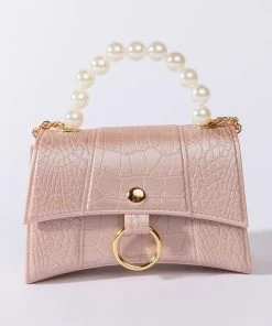 NOT A WHILE CROCODILE BEIGE MINI BAG