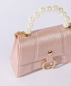 NOT A WHILE CROCODILE BEIGE MINI BAG -akira shop not a while mni beige crocodile beige 4 4