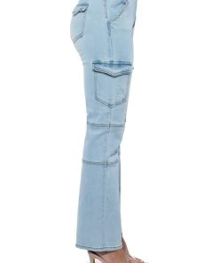 NOT YOUR AVERAGE GIRL DENIM PANTS 11 NOT YOUR AVERAGE GIRL DENIM PANTS -akira shop not your average girl denim pants light blue 4 4