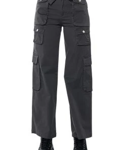 NOTHING ABOUT YOU BELTED CARGO PANTS -akira shop nothing about you belted cargo pants grey 5 5