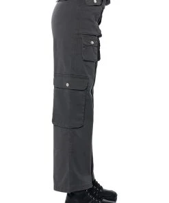 NOTHING ABOUT YOU BELTED CARGO PANTS -akira shop nothing about you belted cargo pants grey 6 6