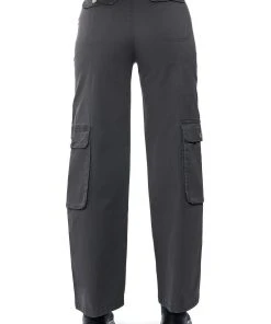 NOTHING ABOUT YOU BELTED CARGO PANTS -akira shop nothing about you belted cargo pants grey 7 7