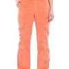NOTHING BUT TIME CORDUROY CARGO PANT -akira shop nothing but time corduroy cargo pant orange 1 1