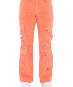 NOTHING BUT TIME CORDUROY CARGO PANT 14 NOTHING BUT TIME CORDUROY CARGO PANT -akira shop nothing but time corduroy cargo pant orange 5 5