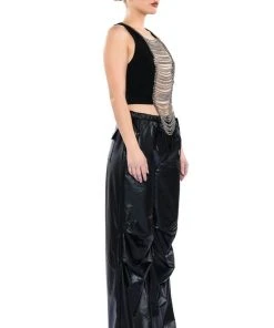 NOVA LAYERED CHAIN TANK TOP 12 NOVA LAYERED CHAIN TANK TOP -akira shop nova layered chain tank top black silver 4 4 c1