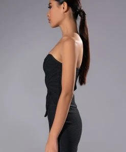 OCEAN EYES STRAPLESS BANDAGE CORSET -akira shop ocean eyes strapless bandage corset black 6 6