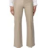 OFF DUTY FAUX LEATHER COATED STRAIGHT LEG PANT