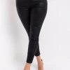 ON DUTY VEGAN LEATHER HIGH RISE SKINNY PANTS
