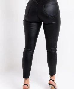 ON DUTY VEGAN LEATHER HIGH RISE SKINNY PANTS 9 ON DUTY VEGAN LEATHER HIGH RISE SKINNY PANTS -akira shop on duty vegan leather high rise skinny pants black 3c2