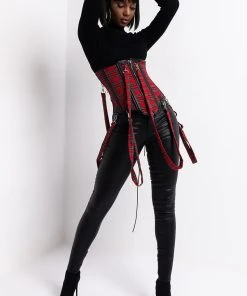 ON DUTY VEGAN LEATHER LACE UP SKINNY PANTS WITH 4 WAY STRETCH -akira shop on duty vegan leather lace up skinny pants black 5