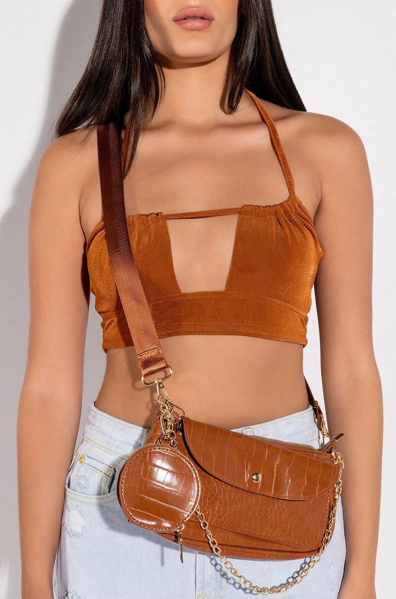 ON PERIODT CROC RUST BAGUETTE 6 ON PERIODT CROC RUST BAGUETTE - Image 4