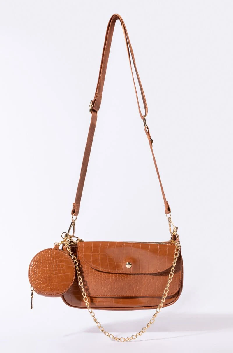 ON PERIODT CROC RUST BAGUETTE 3 ON PERIODT CROC RUST BAGUETTE