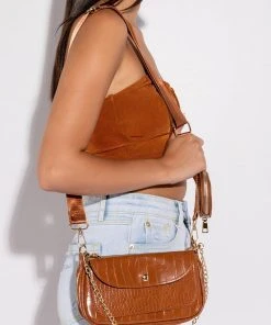 ON PERIODT CROC RUST BAGUETTE 11 ON PERIODT CROC RUST BAGUETTE -akira shop on periodt croc rust baguette rust 2 2 c1