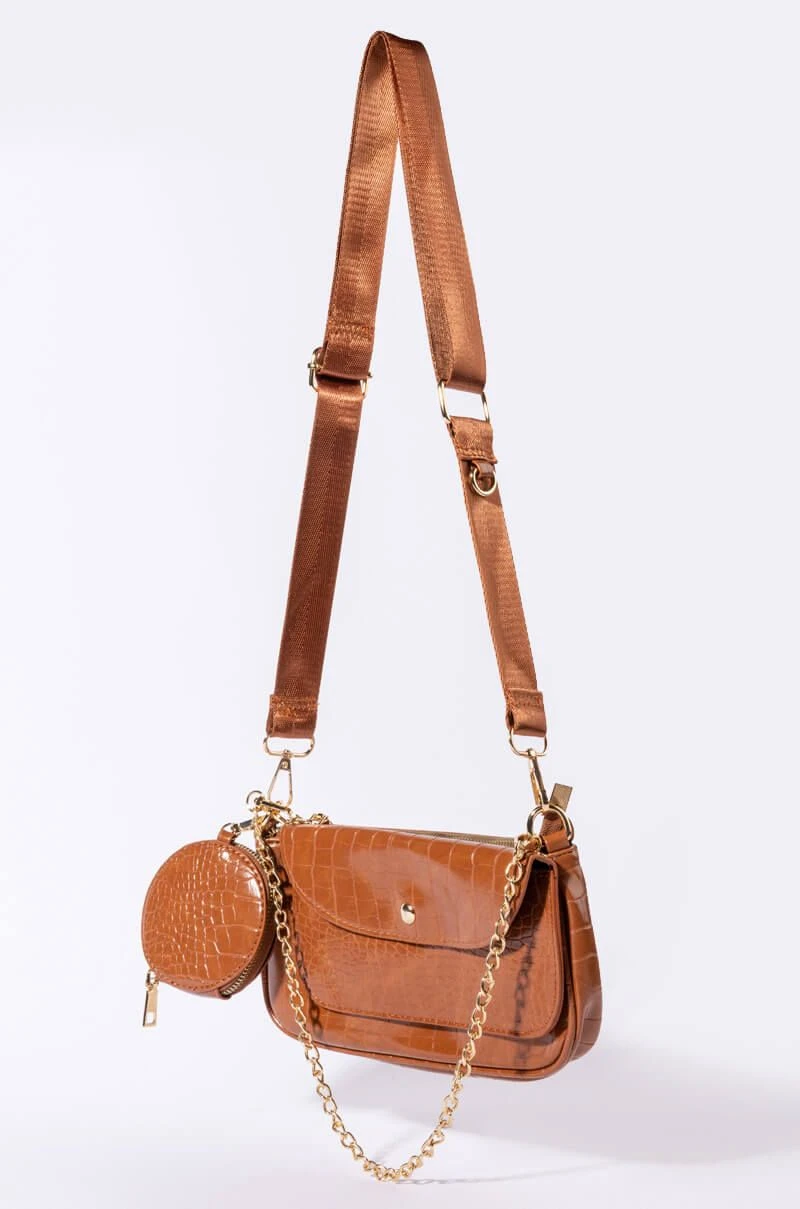 ON PERIODT CROC RUST BAGUETTE 4 ON PERIODT CROC RUST BAGUETTE - Image 2