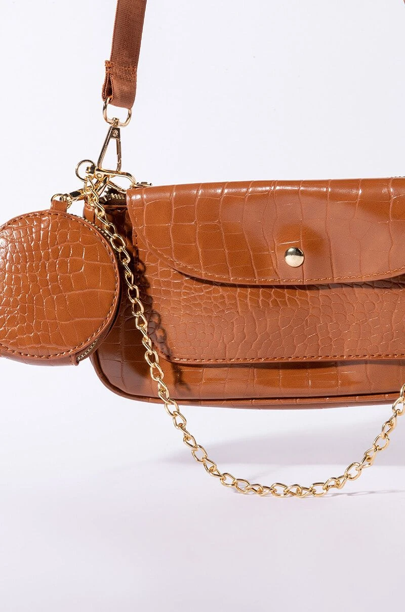 ON PERIODT CROC RUST BAGUETTE 5 ON PERIODT CROC RUST BAGUETTE - Image 3