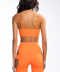 ON YOUR MARKS BUCKLE DETAIL BRALETTE -akira shop on your marks buckle detail bralette orange 6 6