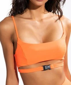 ON YOUR MARKS BUCKLE DETAIL BRALETTE -akira shop on your marks buckle detail bralette orange 7 7