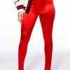 ONE MORE TIME HIGH WAISTED STRETCHY LEGGINGS 2 ONE MORE TIME HIGH WAISTED STRETCHY LEGGINGS -akira shop one more time high waisted stretchy leggings red 1 1