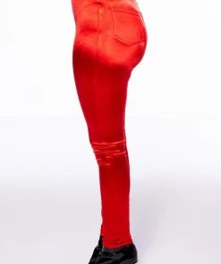 ONE MORE TIME HIGH WAISTED STRETCHY LEGGINGS 16 ONE MORE TIME HIGH WAISTED STRETCHY LEGGINGS -akira shop one more time high waisted stretchy leggings red 6 6