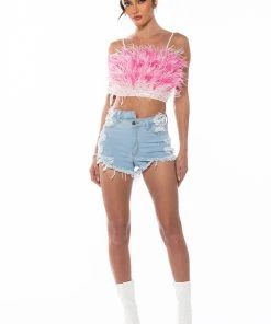 OPPOSITE DIRECTION HIGH WAISTED DENIM SHORTS 16 OPPOSITE DIRECTION HIGH WAISTED DENIM SHORTS -akira shop opposite direction high waisted denim shorts light blue denim 4 4 c1 c1
