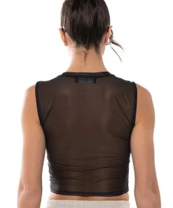 OUT OF THIS GALAXY MESH TOP -akira shop out of this galaxy mesh top black 5 5 c1