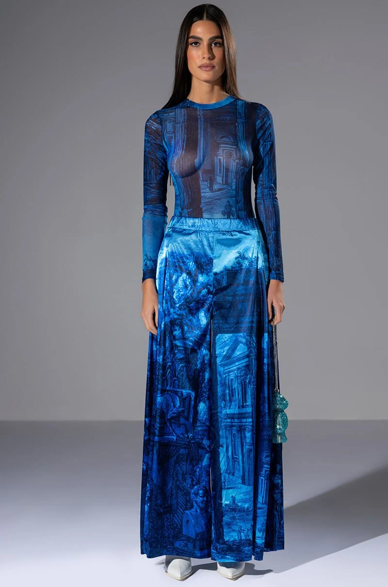 PARADISE ABSTRACT WIDE LEG PANT 10 PARADISE ABSTRACT WIDE LEG PANT - Image 8