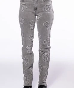 PATCH DETAIL SOFT DENIM STRAIGHT LEG JEAN -akira shop patch detail soft denim straight leg jean grey 4 4