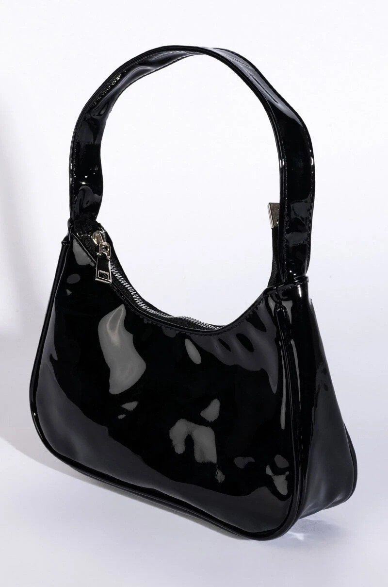 PATENT AF BLACK HANDBAG 4 PATENT AF BLACK HANDBAG - Image 2