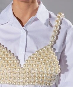 PEARLS OF WISDOM CROP BRALETTE -akira shop pearls of wisdom crop bralette white 6 6