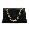 PHOENIX BLACK PURSE WITH GOLD CHAIN -akira shop phoenix black purse with silver chain black 3 3