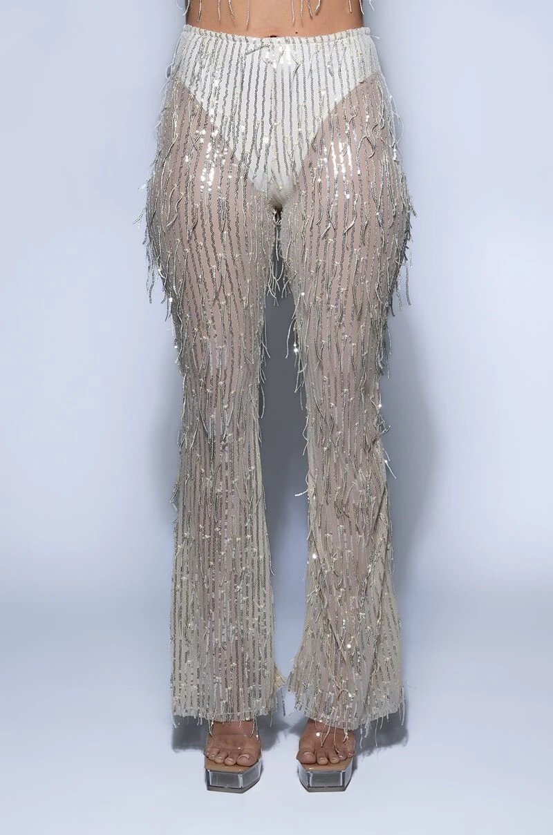 POPPING BOTTLES TONIGHT SEQUIN PANTS 8 POPPING BOTTLES TONIGHT SEQUIN PANTS - Image 6