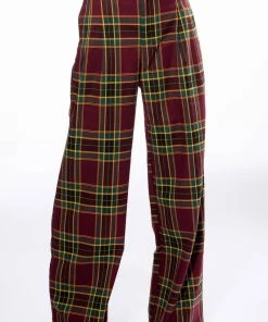PREP SCHOOL COOL PLAID WIDE LEG TROUSER 11 PREP SCHOOL COOL PLAID WIDE LEG TROUSER -akira shop prep school cool plaid wide leg trouser red multi 3 3