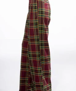 PREP SCHOOL COOL PLAID WIDE LEG TROUSER 12 PREP SCHOOL COOL PLAID WIDE LEG TROUSER -akira shop prep school cool plaid wide leg trouser red multi 4 4