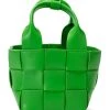 WINE NIGHT WOVEN PU BAG IN GREEN 2 WINE NIGHT WOVEN PU BAG IN GREEN -akira shop pu green bag green 3 3