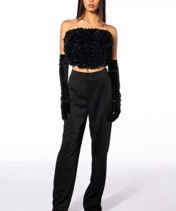 QUEEN OF SPADES BOW DETAIL TUBE BLOUSE -akira shop queen of spades bow detail tube blouse black 9 9