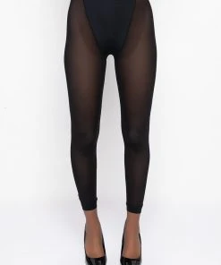 QUERENDO TE MESH LEGGING -akira shop querendo te mesh legging black 4 4