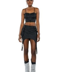 RANGER CAMO CORSET CROP TOP -akira shop ranger camo corset crop top black multi 4 4