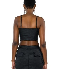 RANGER CAMO CORSET CROP TOP -akira shop ranger camo corset crop top black multi 7 7