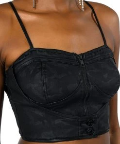 RANGER CAMO CORSET CROP TOP -akira shop ranger camo corset crop top black multi 8 8