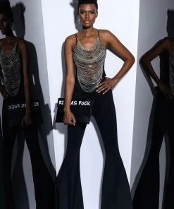 REBEL HEART CHAINED SLEEVELESS TOP