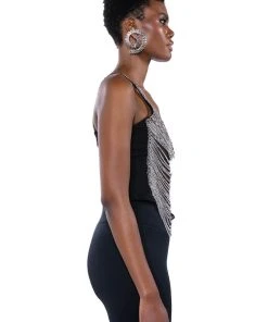 REBEL HEART CHAINED SLEEVELESS TOP -akira shop rebel heart chained sleeveless top silver 6 6 c1