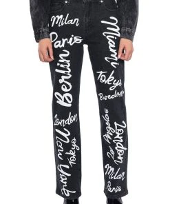 REPRESENT HIGH RISE STRAIGHT LEG JEAN