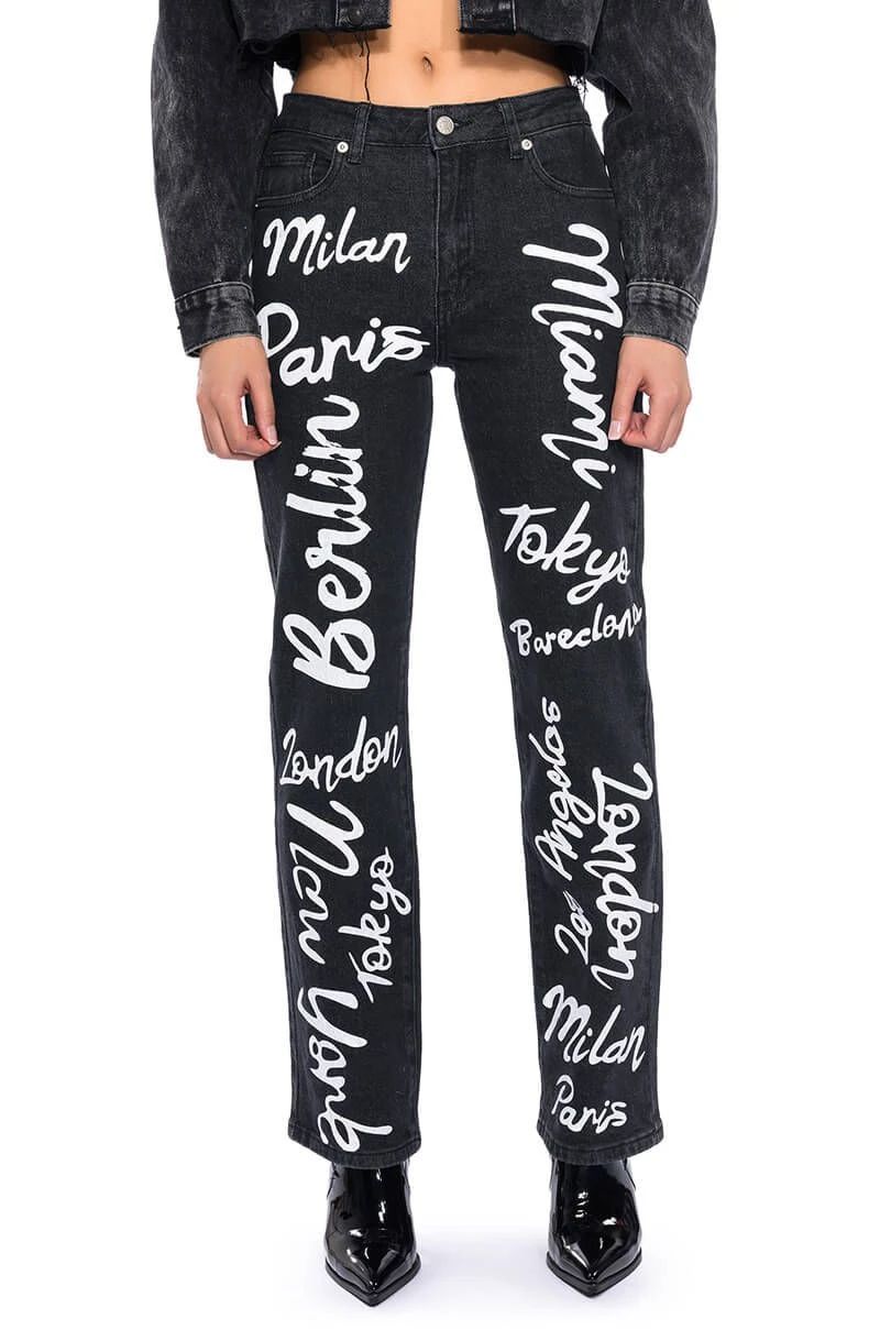 REPRESENT HIGH RISE STRAIGHT LEG JEAN 3 REPRESENT HIGH RISE STRAIGHT LEG JEAN