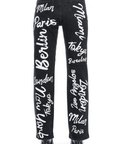 REPRESENT HIGH RISE STRAIGHT LEG JEAN 18 REPRESENT HIGH RISE STRAIGHT LEG JEAN -akira shop represent high rise straight leg jean black multi 8 8