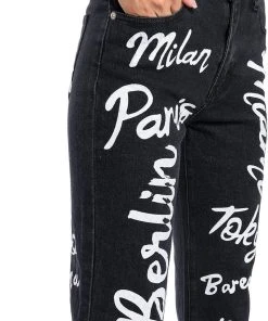 REPRESENT HIGH RISE STRAIGHT LEG JEAN 19 REPRESENT HIGH RISE STRAIGHT LEG JEAN -akira shop represent high rise straight leg jean black multi 9 9