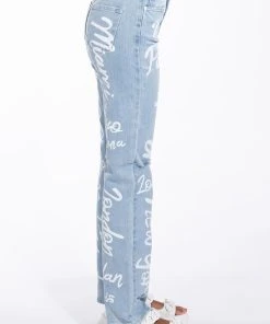 REPRESENT HIGH RISE STRAIGHT LEG JEAN -akira shop represent high rise straight leg jean light blue denim 5 5