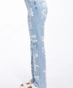REPRESENT HIGH RISE STRAIGHT LEG JEAN -akira shop represent high rise straight leg jean light blue denim 6 6